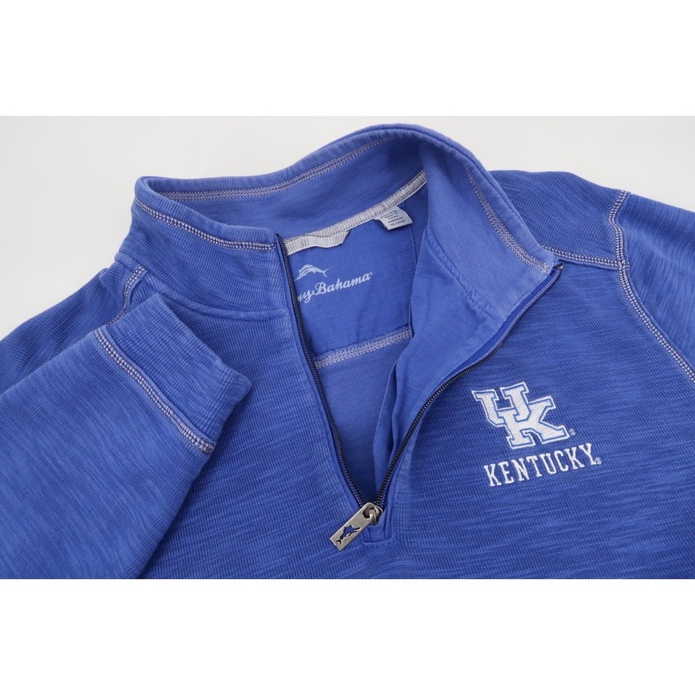 Tommy Bahama Kentucky Wildcats Mens XL Montego Bay 1/4 Zip Pullover Jacket